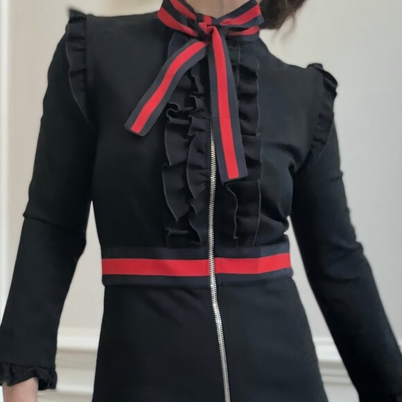 Gucci Sherry Line Dress, Medium Black - Picture 13 of 13